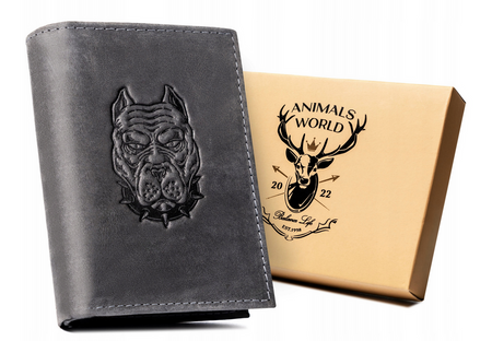 RFID leather wallet Always Wild N4-CHM-DOG-1