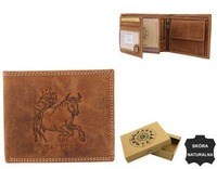 Men's leather wallet N992-CHM-TAUR Cognac