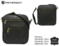 Leather bag PTN-22399-NDM-2984 Black