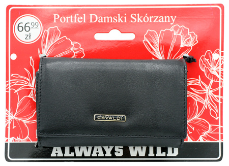 Portfel damski skórzany 55030-IL2-BL Black