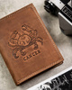 Men's leather wallet with Cancer zodiac sign RFID ALWAYS WILD N4-CHM-CANC