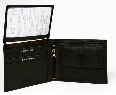 Man's leather wallet N7-CMC Brown