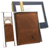 Leather wallet & key ring set PETERSON PTN SET-M-1542