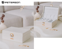 A jewelry box made of eco-leather PTN SZK-04A White