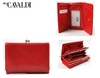 Leatherette women's wallet F18-023-5386 Red