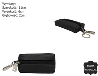 Leather Key Pouch SKL-001-NDM Black