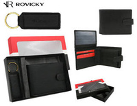 A two-piece gift set: Leatherette wallet & key ring by ROVICKY R-SET-M-N003L