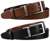 Gift Set: Reversible Men's Leather Belt + 2 Buckles PTN KL-B001 Peterson