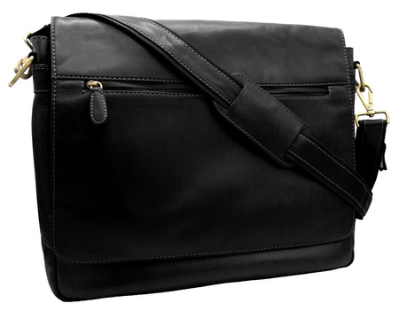 Torba skórzana na Laptopa PTN LP-8173-COM Black