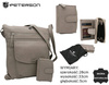 Torba skórzana+portfel PTN D72-DS Dark Beige