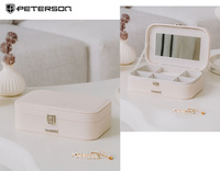 A jewelry box made of eco-leather PTN SZK-05 Cream