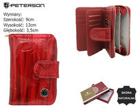 Leather women's wallet PTN PH31-1-DBF Red