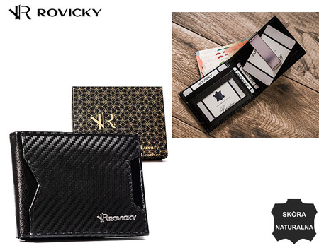 ROVICKY RFID leather wallet R-RM-21-GCL-CF