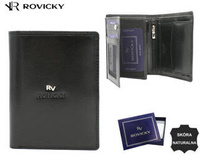 Portfel skórzany RFID ROVICKY RV-7680272-BCA