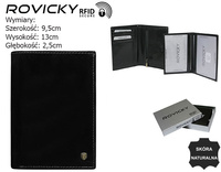 Portfel męski skórzany N74-RVT Black