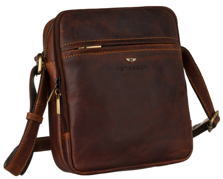 Torba skórzana PTN TB-8021-COM Cognac