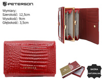 Women's leather wallet PTN PH30-1-RS Red