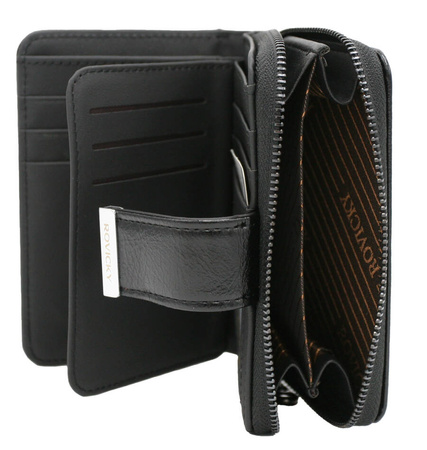 Women's Leather+PU Wallet RPX-31-ML Black