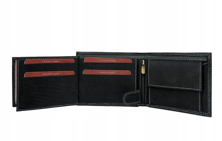 Leather wallet Always Wild N992-JEANS