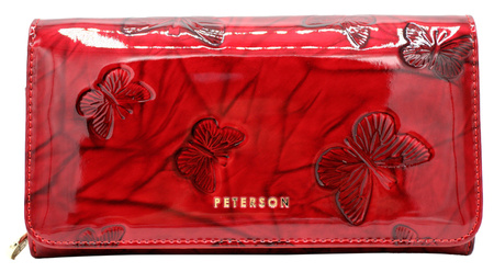 Leather wallet RFID PETERSON PTN 421077-BF