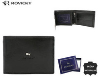 Portfel skórzany RFID ROVICKY RV-7680286-BCA