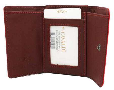 Women's Leather+PU Wallet PX32-JMP Red