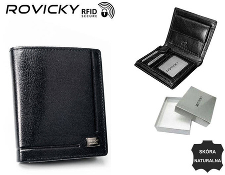 Portfel skórzany RFID ROVICKY PC-102-BAR