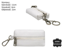 Leather Key Pouch SKL-001-NDM White