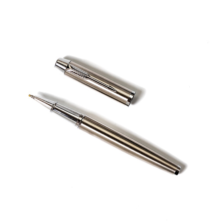 Pen with Cap in Gift Box Peterson PTN 222 Silver-Silver