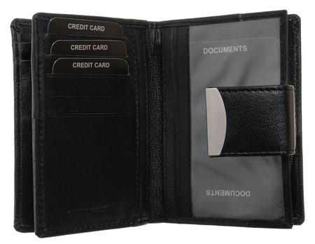 WOMEN'S leather wallet RD-04-GCL-NL Black