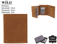 Leather wallet CZ-13-HLF Cognac