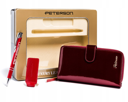 A gift set in a decorative box: wallet, pen, and keychain PTN ZD29 Peterson 