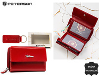 Gift Set: Wallet and Keyring by Peterson PTN SET-D-69-KCS RED