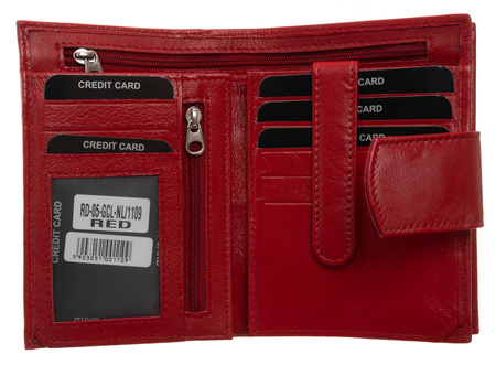 WOMEN'S leather wallet RD-05-GCL-NL Red