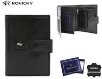 Portfel skórzany RFID ROVICKY RV-7680272-9-BCA