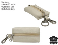 Leather Key Pouch SKL-001-NDM L.Beige