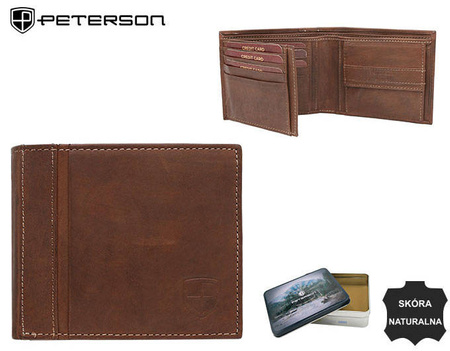 PTN N008-PCA D.BROWN leather wallet