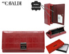 Women's leather+PU wallet PX24-FO-3-6468 RED