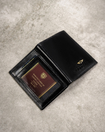 Three-Piece Gift Set: Men’s Leather Wallet, Cardholder and Keychain PETERSON PTN SET3-N4-VT