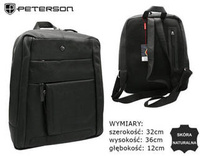 Plecak skórzany PTN CL-5-FTS Black