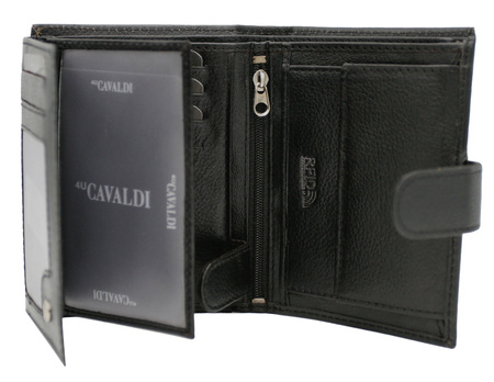 Leather Wallet N4L-GPDM Black