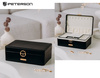 A jewelry box made of eco-leather PTN SZK-06 Black