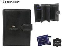 Portfel skórzany RFID ROVICKY RV-75699-9-BCA