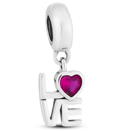 Srebrny charms LOVE PETERSON CHW-002