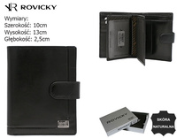 Portfel męski skórzany PC-105L-NBAR Black