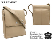 Torebka Damska skórzana R-TSL-06-CPDM Beige