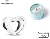 Silver Heart-Shaped Charm PETERSON CHP-025