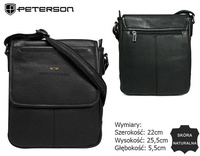 Leather bag PETERSON PTN 013-NDM