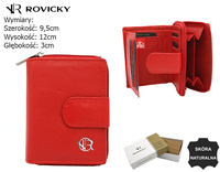 Portfel damski skórzany R-DLL2-NCD Red