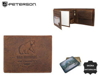 PETERSON PTN N992-BE-BEAR RFID leather wallet